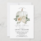 Invitation Citrouille d'automne et Baby shower de  (Devant)