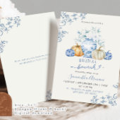 Invitation Citrouille d'automne GInger Jar Chinoiserie Fête d