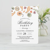 Invitation Citrouille d'automne moderne colorée (Debout devant)