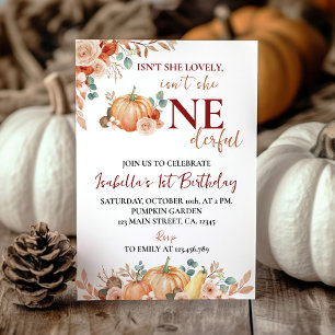 Invitation Citrouille d'automne n'est-elle pas un anniversair