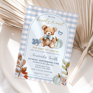 Invitation Citrouille d'automne Nous pouvons attendre le Baby