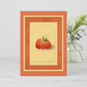 Invitation Citrouille d'automne simple sur mesure (Debout devant)