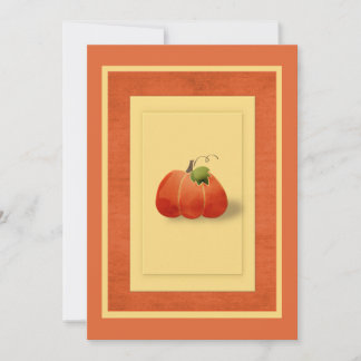 Invitation Citrouille d'automne simple sur mesure