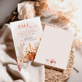 Invitation Citrouille d'automne TOMBE DANS L'AMOUR Fête des m