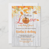 Invitation Citrouille de baby shower neutre pour le genre boi (Devant)