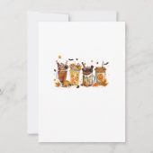 Invitation Citrouille de café d'automne épice Latte Thanksgiv (Devant)