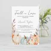 Invitation Citrouille de chute dans l'amour Fête des mariées (Debout devant)