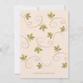 Invitation Citrouille de chute dans l'amour Fête des mariées (Dos)