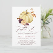 Invitation Citrouille de chute dans l'amour Fête des mariées (Debout devant)