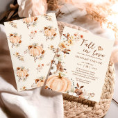 Invitation Citrouille de chute dans l'amour Fête des mariées