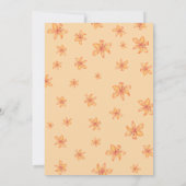 Invitation Citrouille de douche et fleurs d'automne (Dos)