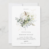 Invitation Citrouille de douche nuptiale Eucalyptu (Devant)