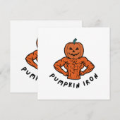 Invitation Citrouille de fer  (Devant / Derrière)