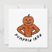 Invitation Citrouille de fer  (Dos)