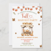 Invitation Citrouille de fête de la récolte d'automne pour l' (Devant)