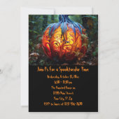 Invitation Citrouille de fête d'Halloween personnalisé (Dos)
