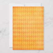 Invitation Citrouille de Halloween découpant l'invitation de (Dos)