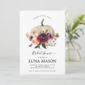 Invitation Citrouille de la douche nuptiale d'auto (Debout devant)