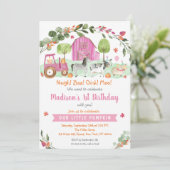 Invitation Citrouille de la ferme de Pink Fall (Debout devant)