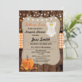 Invitation Citrouille de la fête de la douche de la Lingerie  (Debout devant)