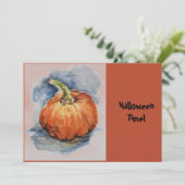 Invitation Citrouille de la fête d'Halloween (Debout devant)