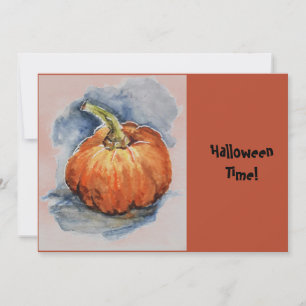 Invitation Citrouille de la fête d'Halloween