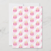 Invitation Citrouille de la Fête Magique de la Fille à l'Unic (Dos)