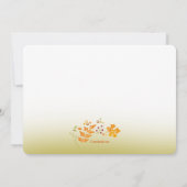 Invitation Citrouille de la récolte d'automne (Dos)