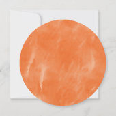 Invitation Citrouille de l'aquarelle moderne sculpter Hallowe (Dos)