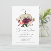 Invitation Citrouille de l'augmentation et de l'éclat Bourgog (Debout devant)