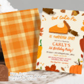 Invitation Citrouille de l'automne à la main Premier annivers