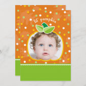 Invitation Citrouille de Lil (Devant / Derrière)