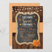 Invitation Citrouille de l'Invitation Chalk de l'automne de l (Devant / Derrière)