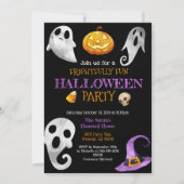 Invitation Citrouille de l'invitation de la fête d'Halloween  (Devant)
