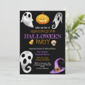 Invitation Citrouille de l'invitation de la fête d'Halloween  (Debout devant)