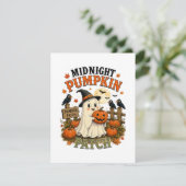 Invitation Citrouille de minuit Patch Fantôme Halloween (Debout devant)
