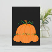 Invitation Citrouille de récolte (Debout devant)