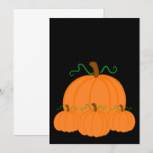 Invitation Citrouille de récolte (Devant / Derrière)