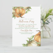 Invitation Citrouille de récolte (Debout devant)