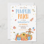 Invitation Citrouille de tournesol d'automne Citrouille d'ann (Devant)