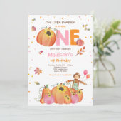 Invitation Citrouille de tournesol d'automne Citrouille d'ann (Debout devant)