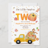 Invitation Citrouille de tournesol d'automne Patch Citrouille (Devant)