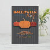 Invitation Citrouille de trois Halloween (Debout devant)