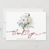 Invitation Citrouille de verdure Merci de Fête des mariées d' (Devant)