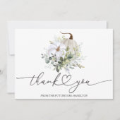 Invitation Citrouille de verdure Merci de Fête des mariées d' (Devant)