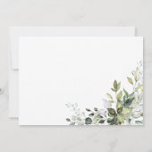 Invitation Citrouille de verdure Merci de Fête des mariées d' (Dos)