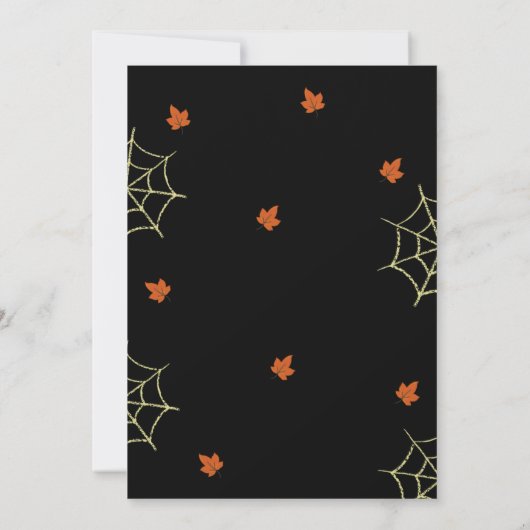 Invitation Citrouille d'Halloween (Dos)