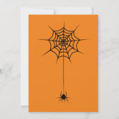 Invitation citrouille d'Halloween effrayante (Dos)