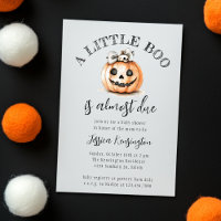 Citrouille d'Halloween Little Boo Baby shower