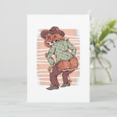 Invitation citrouille d'Halloween twerking épouvantail twerk  (Debout devant)